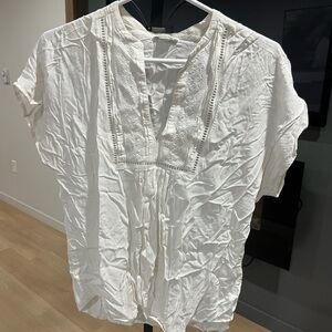 Club Monaco Women's White Blouse